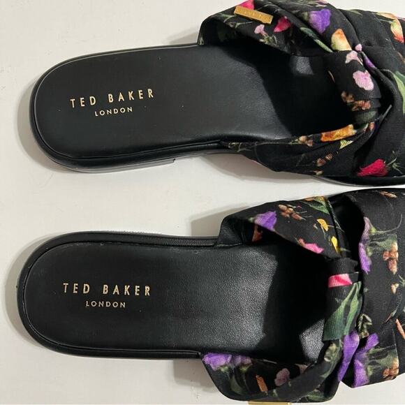 Ted Baker Ashina Floral Print Knot Sandal Size 8.5 - Picture 13 of 13